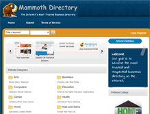 Tablet Screenshot of mammothserver.org
